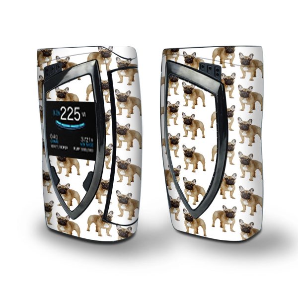 Skin Decal Vinyl Wrap for Smok Devilkin Kit 225w Vape (includes TFV12 Prince Tank Skins) skins cover   Little Bulldogs in sunglasses Hot on Sale