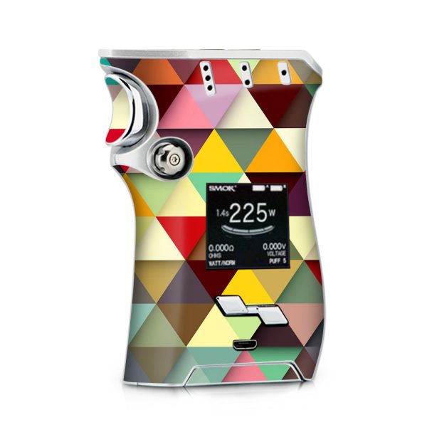 Colorful Triangles Pattern Smok Mag kit Skin For Sale