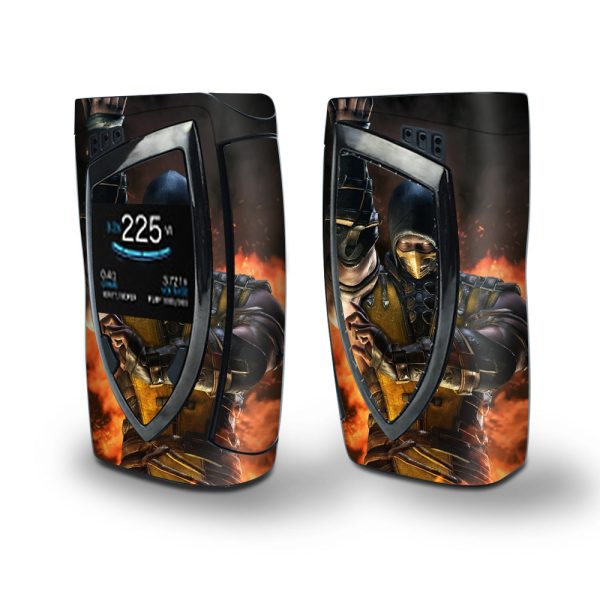 Skin Decal Vinyl Wrap for Smok Devilkin Kit 225w Vape (includes TFV12 Prince Tank Skins) skins cover  Scorpion Fighter Online