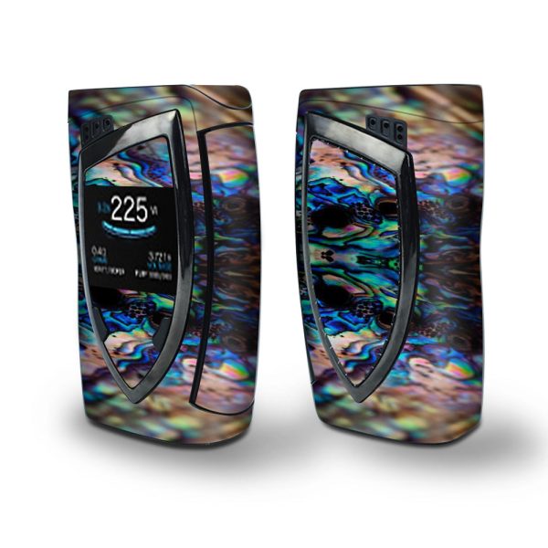 Skin Decal Vinyl Wrap for Smok Devilkin Kit 225w (includes TFV12 Prince Tank Skins) Vape Skins Stickers Cover   Abalone Sea Shell Gold Blues Beautiful Online