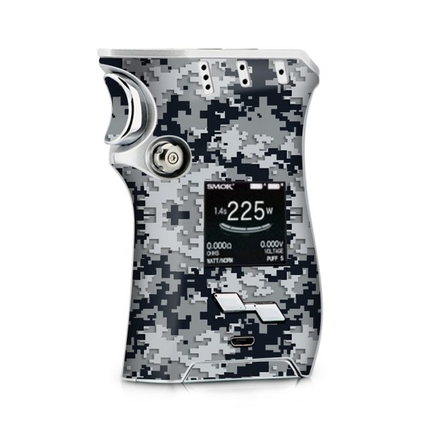 Digi Camo Team Colors Camouflage Black Silver Smok Mag kit Skin Online now