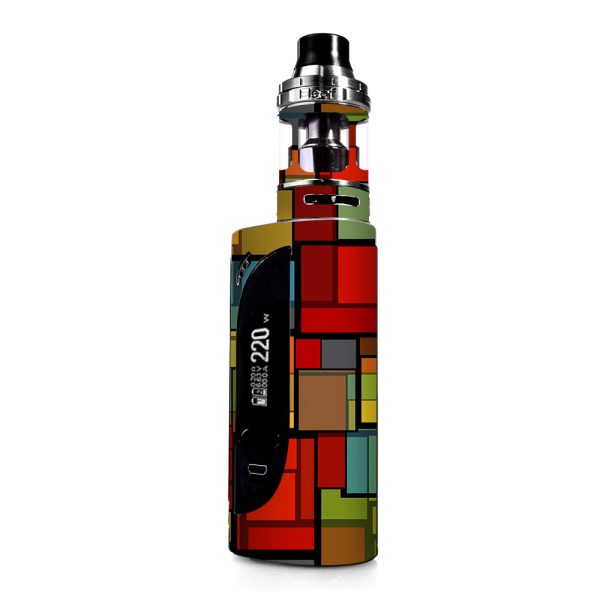 Abstract Colorful Square Pattern eLeaf IKONN 220 Skin Discount