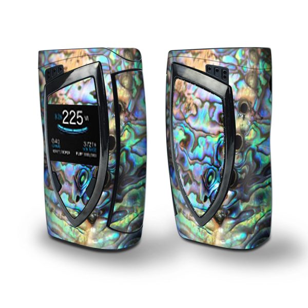 Skin Decal Vinyl Wrap for Smok Devilkin Kit 225w (includes TFV12 Prince Tank Skins) Vape Skins Stickers Cover   Abalone Swirl Shell Design Blue on Sale