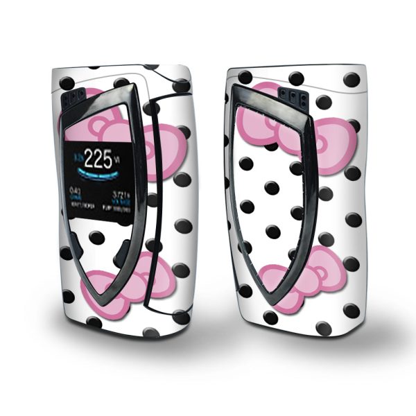Skin Decal Vinyl Wrap for Smok Devilkin Kit 225w Vape (includes TFV12 Prince Tank Skins) skins cover   Pink Bows For Sale