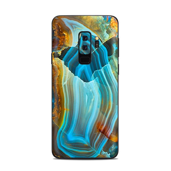 Beautiful Geode Precious Stone Blue Brown Samsung Galaxy S9 Plus Skin For Cheap