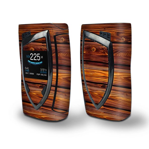Skin Decal Vinyl Wrap for Smok Devilkin Kit 225w (includes TFV12 Prince Tank Skins) Vape Skins Stickers Cover   Red Deep Mahogany Wood Pattern Online now