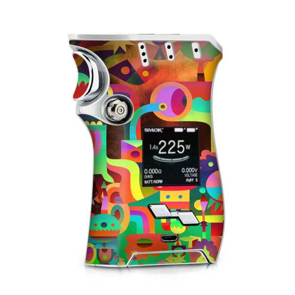 Colorful Cartoon Design Smok Mag kit Skin Fashion