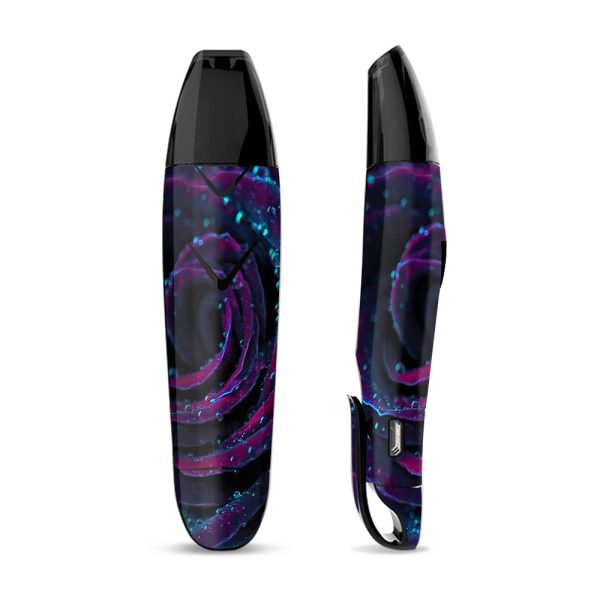 Skin Decal Vinyl Wrap for Suorin Vagon  Vape   Purple Rose Pedals Water Drops Hot on Sale
