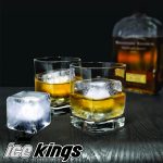 Ice Kings Ice Cube Trays Large Whiskey Combo Mold - Square King Size and Sphere Round Ice Ball Maker (2-Pack), Reusable BPA Free Cocktails Supply - Image 2