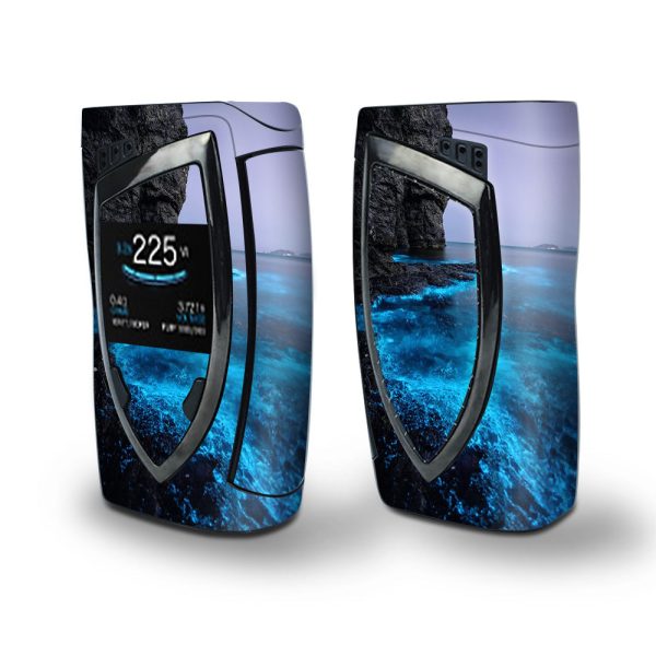 Skin Decal Vinyl Wrap for Smok Devilkin Kit 225w Vape (includes TFV12 Prince Tank Skins) skins cover  Paradise Sea Wall Cliffs Glowing Water Online Hot Sale