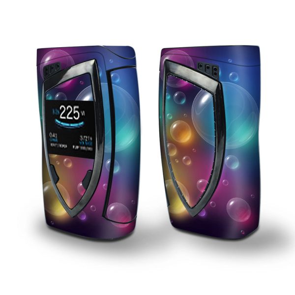 Skin Decal Vinyl Wrap for Smok Devilkin Kit 225w Vape (includes TFV12 Prince Tank Skins) skins cover  Rainbow Bubbles Colorful Hot on Sale