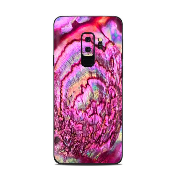 Pink Abalone Shell Sea Opal Samsung Galaxy S9 Plus Skin Cheap