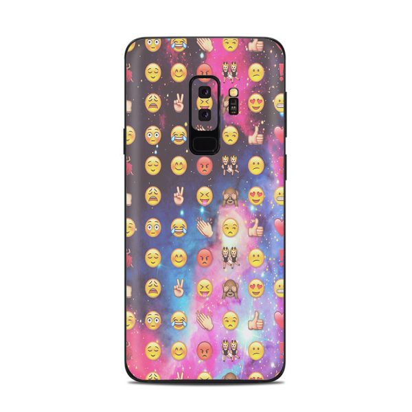 Emojis In Galaxy Space Peace Samsung Galaxy S9 Plus Skin Supply