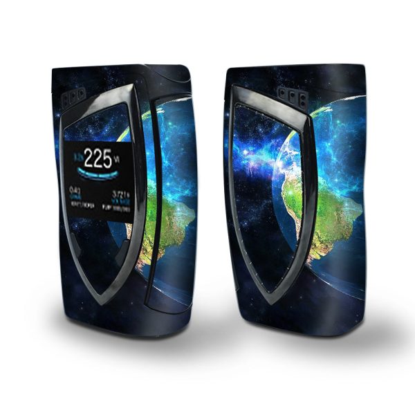 Skin Decal Vinyl Wrap for Smok Devilkin Kit 225w Vape (includes TFV12 Prince Tank Skins) skins cover  3d earth Online Hot Sale