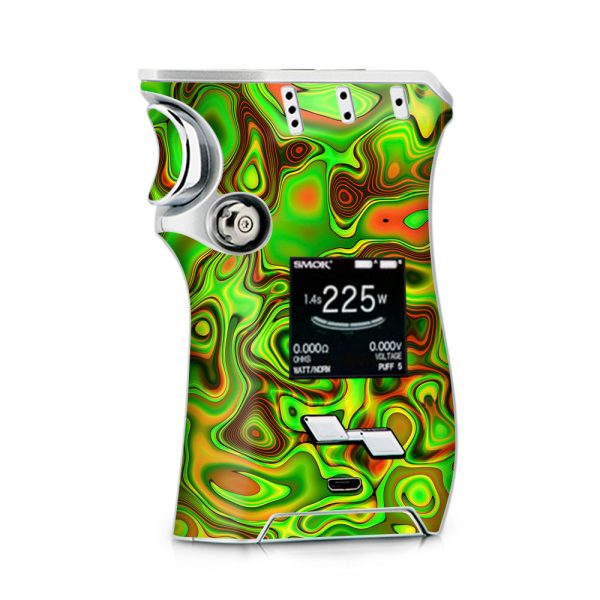 Green Glass Trippy Psychedelic Smok Mag kit Skin Sale