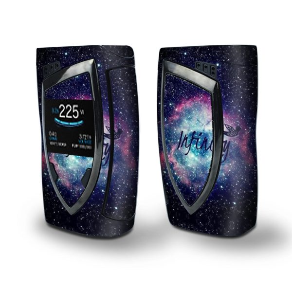 Skin Decal Vinyl Wrap for Smok Devilkin Kit 225w Vape (includes TFV12 Prince Tank Skins) skins cover  infinity galaxy Fashion