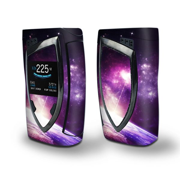 Skin Decal Vinyl Wrap for Smok Devilkin Kit 225w Vape (includes TFV12 Prince Tank Skins) skins cover  galaxy purple nebula Cheap