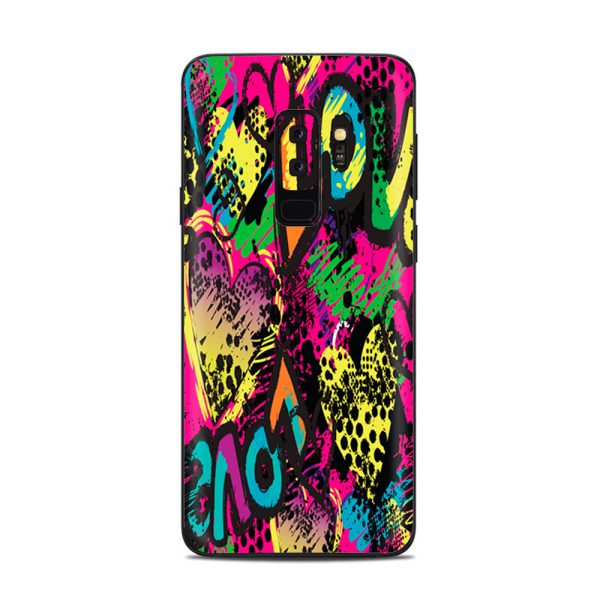 80 S Love Pop Art Neon Samsung Galaxy S9 Plus Skin Sale