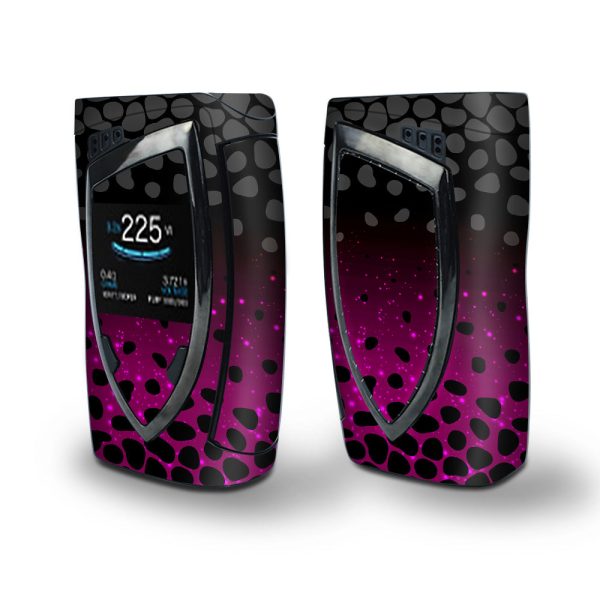 Skin Decal Vinyl Wrap for Smok Devilkin Kit 225w Vape (includes TFV12 Prince Tank Skins) skins cover  Spotted Pink Black Wallpaper For Cheap