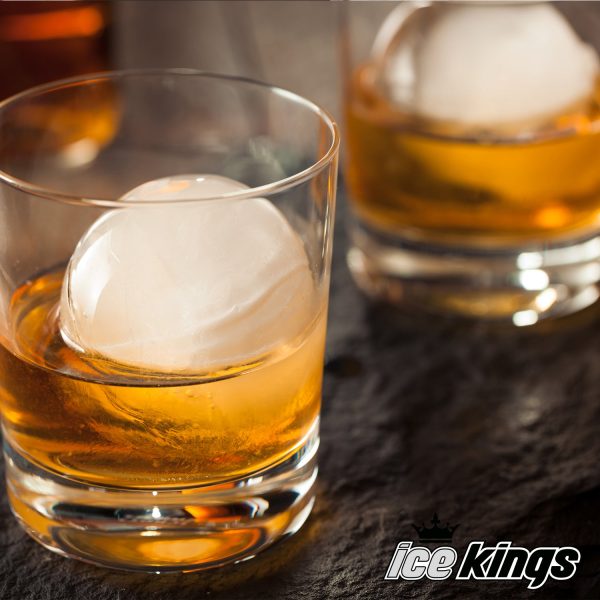 Ice Kings Bourbon Ice Cube Trays Giant Ice Ball Sphere Whiskey Molds 4 cubes per tray - Round King Size, Reusable BPA Free Cocktails Old Fashion Summer Drinks on Sale - Image 5