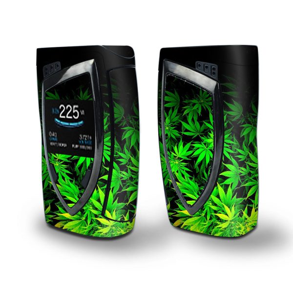 Skin Decal Vinyl Wrap for Smok Devilkin Kit 225w Vape (includes TFV12 Prince Tank Skins) skins cover  weed gonja Online