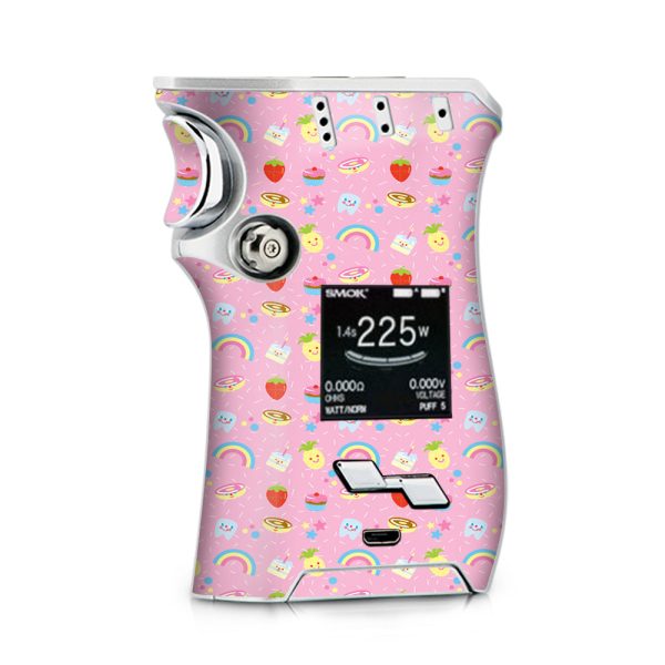 Pink Rainbows Strawberry Smok Mag kit Skin Sale