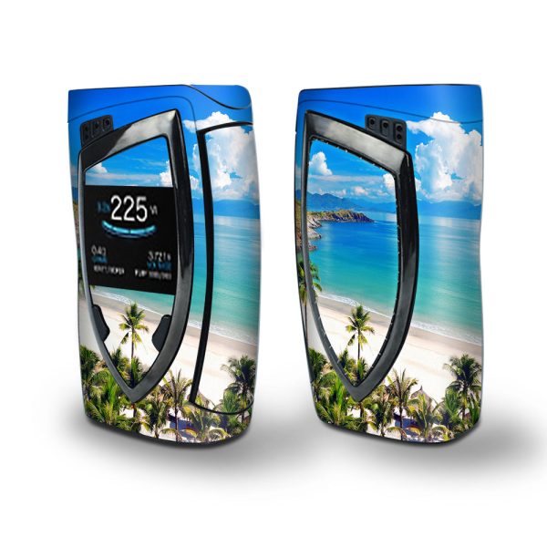 Skin Decal Vinyl Wrap for Smok Devilkin Kit 225w (includes TFV12 Prince Tank Skins) Vape Skins Stickers Cover   Tropical Paradise Palm Trees Online Hot Sale