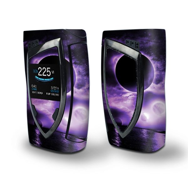Skin Decal Vinyl Wrap for Smok Devilkin Kit 225w Vape (includes TFV12 Prince Tank Skins) skins cover  Eclipsed Moon purple sky Online Hot Sale