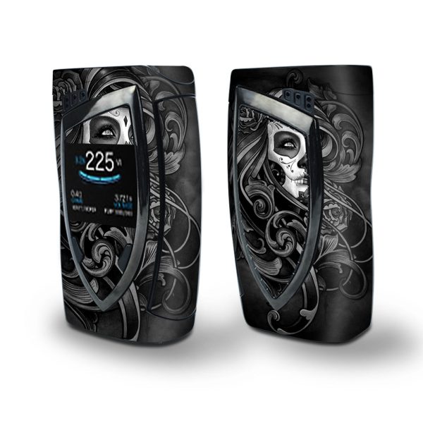 Skin Decal Vinyl Wrap for Smok Devilkin Kit 225w Vape (includes TFV12 Prince Tank Skins) skins cover  Sugar Skull Girl on Sale