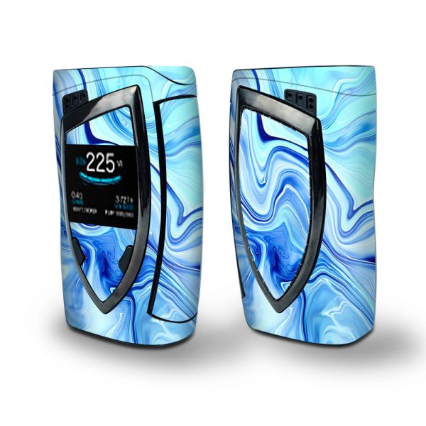 Skin Decal Vinyl Wrap for Smok Devilkin Kit 225w Vape (includes TFV12 Prince Tank Skins) skins cover   Blue Marble Rocks Glass For Cheap