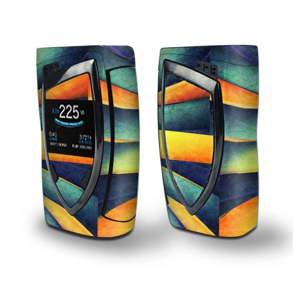 Skin Decal Vinyl Wrap for Smok Devilkin Kit 225w Vape (includes TFV12 Prince Tank Skins) skins cover  cube lines Online Hot Sale