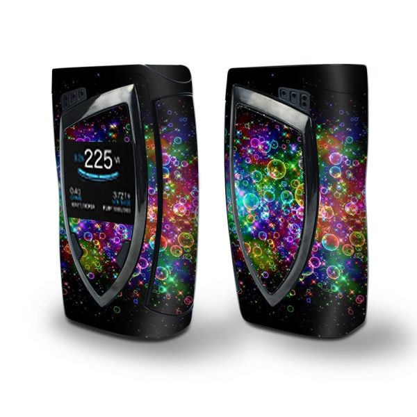 Skin Decal Vinyl Wrap for Smok Devilkin Kit 225w Vape (includes TFV12 Prince Tank Skins) skins cover  Rainbow bubbles For Cheap