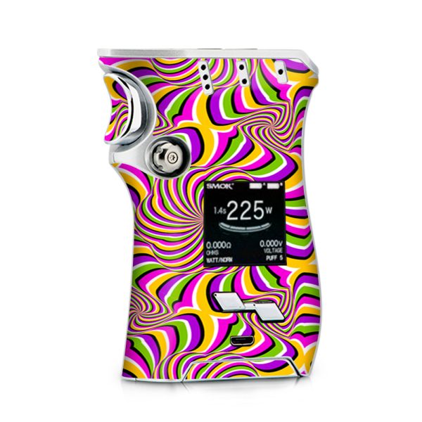 Psychedelic Swirls Motion Holographic Smok Mag kit Skin For Discount