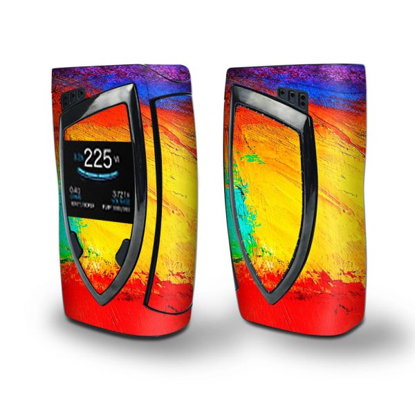 Skin Decal Vinyl Wrap for Smok Devilkin Kit 225w Vape (includes TFV12 Prince Tank Skins) skins cover  paint strokes 2 Cheap