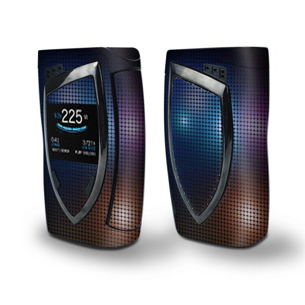 Skin Decal Vinyl Wrap for Smok Devilkin Kit 225w Vape (includes TFV12 Prince Tank Skins) skins cover  Disco Halftone Online now