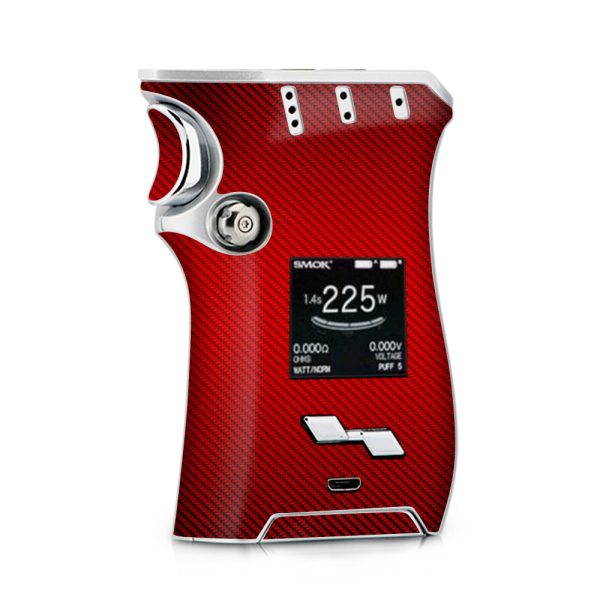 Red Carbon Fiber Graphite Smok Mag kit Skin Online Hot Sale