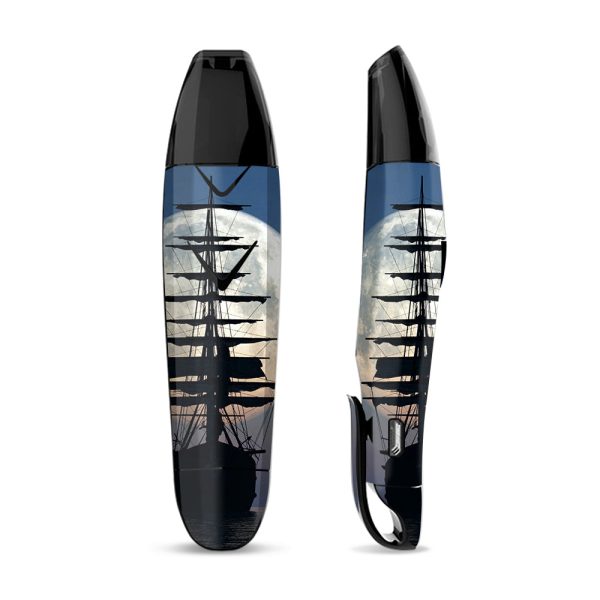 Skin Decal Vinyl Wrap for Suorin Vagon  Vape   tall Sailboat, ship in full Moon Sale