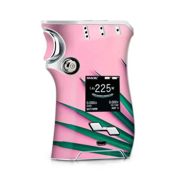 Pink Green Palm Frawns Smok Mag kit Skin Cheap