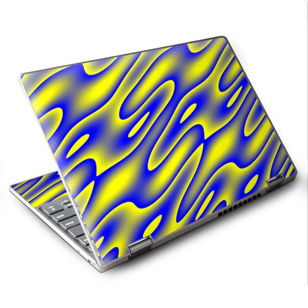Neon Blue Yellow Trippy Lenovo Yoga 710 11.6  Skin Sale