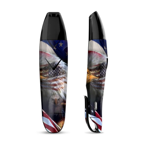 Skin Decal Vinyl Wrap for Suorin Vagon  Vape   USA Bald Eagle in Flag Discount