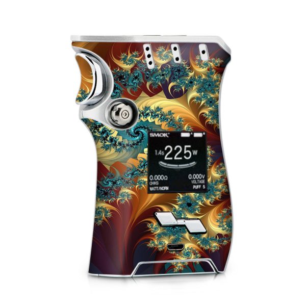 Trippy Floral Swirl Smok Mag kit Skin Fashion