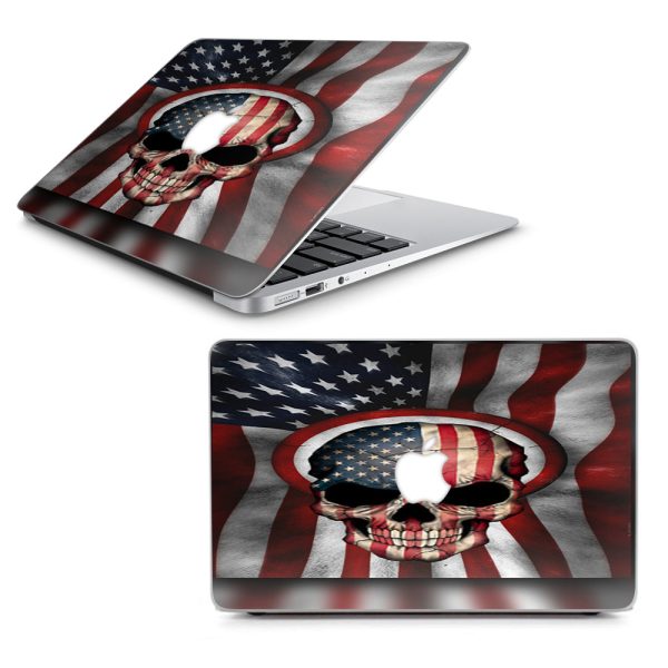 America Skull Military Usa Murica Macbook Air 13  A1369 A1466 Skin Supply