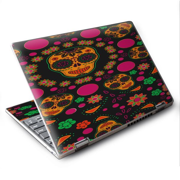 Dia De Los Skulls Lenovo Yoga 710 11.6  Skin For Sale