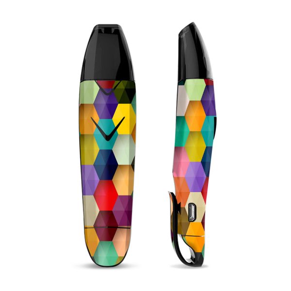 Skin Decal Vinyl Wrap for Suorin Vagon  Vape   Colorful Geometry Honeycomb Online Sale