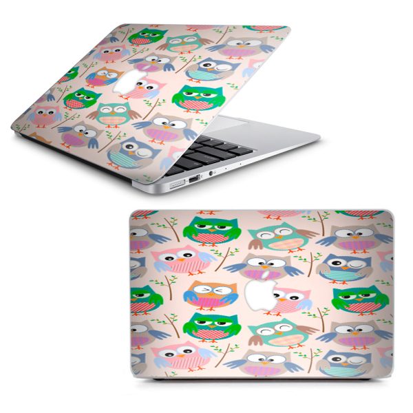 Cute Owls Pattern Cartoon Macbook Air 13  A1369 A1466 Skin Fashion