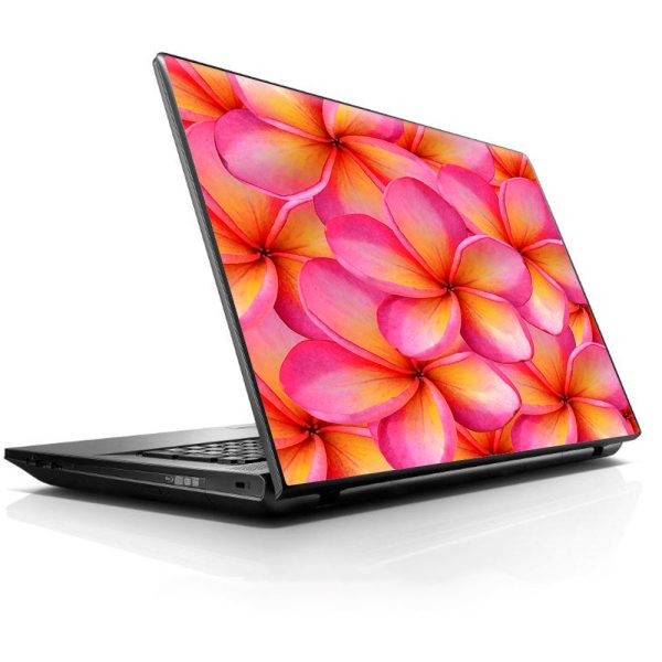 Plumerias Pink Flowers HP Dell Compaq Mac Asus Acer 13 to 16 inch Skin Hot on Sale