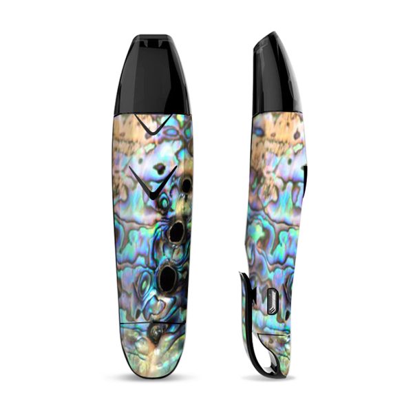 Skin Decal for Suorin Vagon  Vape   Abalone Swirl Shell Design Blue Hot on Sale