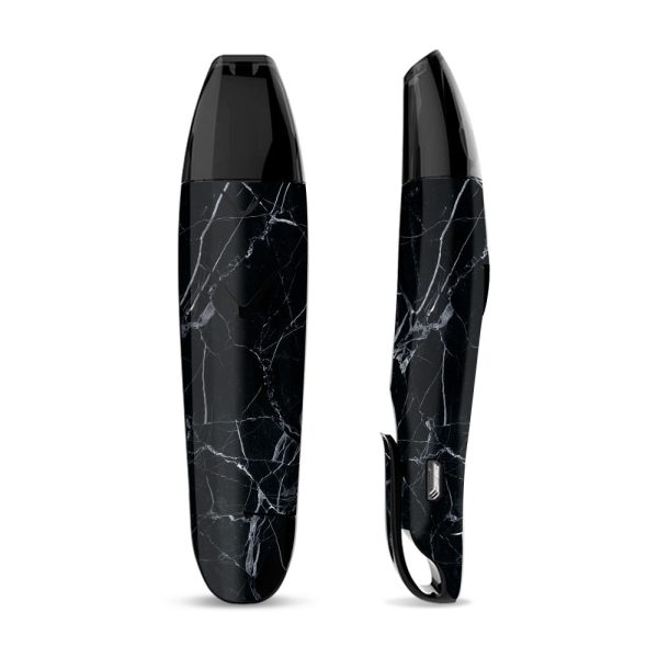 Skin Decal for Suorin Vagon  Vape   Black Marble Granite White Fashion