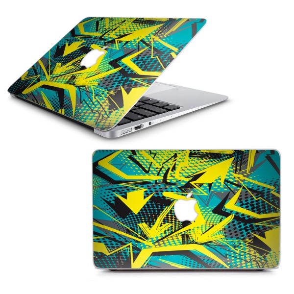 Yellow Blue Pop Art Arrows Macbook Air 13  A1369 A1466 Skin Fashion