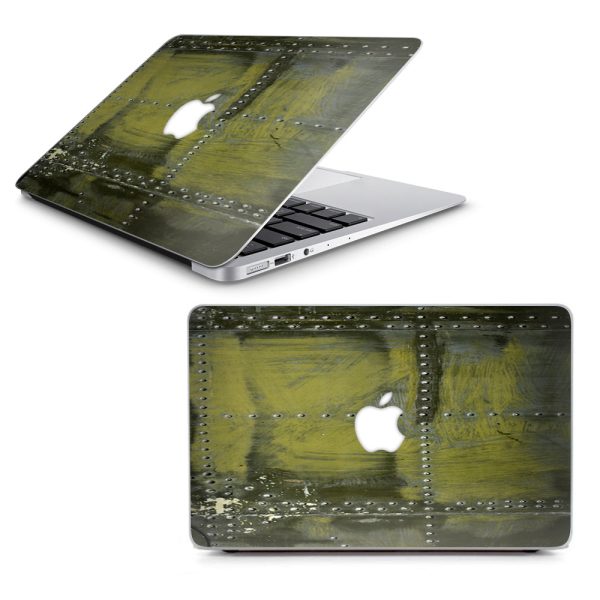 Green Rivets Metal Airplane Panel Ww2 Macbook Air 13  A1369 A1466 Skin Online Sale